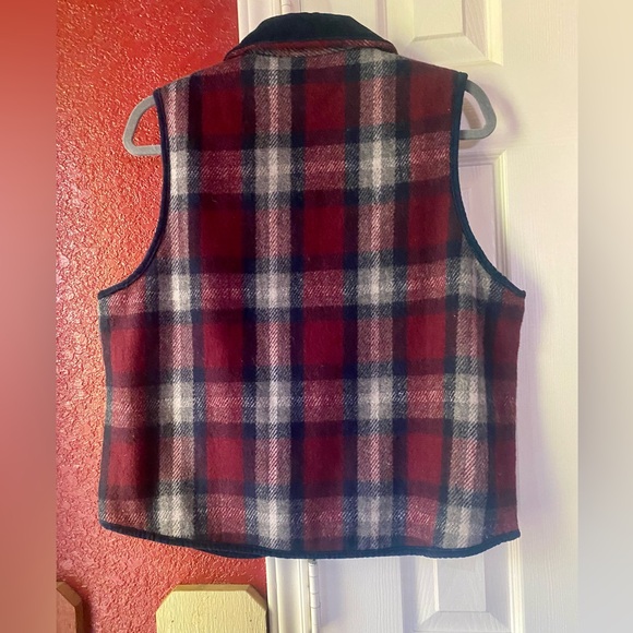 Vintage plaid vest by Casey&Max wool blend size M - Picture 2 of 8